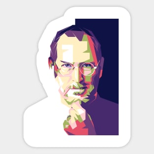 Steve Jobs pop art style Sticker